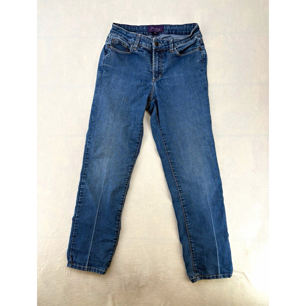 Not Your Daughter's Jeans Lift Tuck Technology Skinny Blue Denim Slim Fit 8